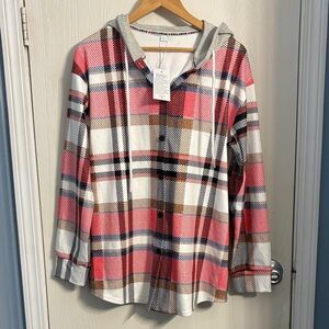 Plaid Women's Hoodie Sweatshirt